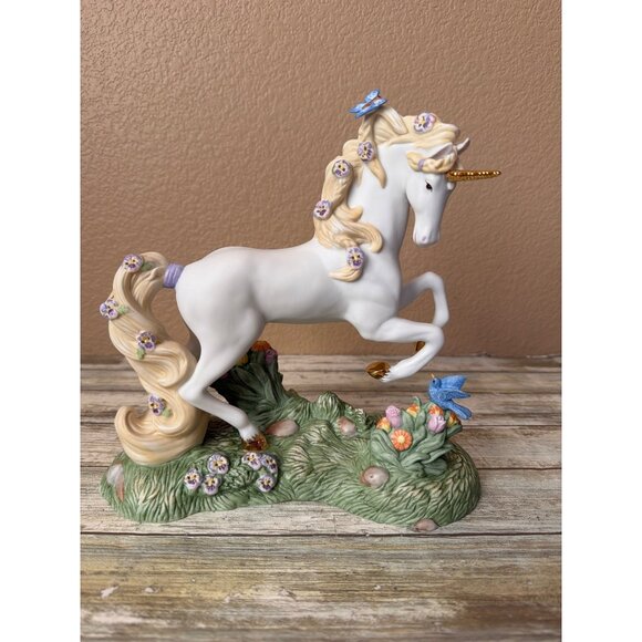 Princeton Gallery Other - Princeton Gallery Wish Upon a Butterfly Porcelain Unicorn Figurine 2006